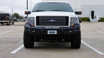 Road Armor - Road Armor 66130B Front Stealth Winch Bumper with Round Light Holes Ford F150 2009-2014 - Image 4