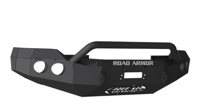 Road Armor - Road Armor 61104Z Front Stealth Winch Bumper with Round Light Holes + Pre-Runner Bar Ford Super Duty 2011-2016 Raw - Image 2