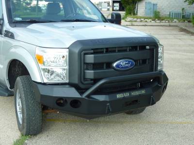 Road Armor - Road Armor 61104Z Front Stealth Winch Bumper with Round Light Holes + Pre-Runner Bar Ford Super Duty 2011-2016 Raw - Image 5