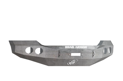 Road Armor - Road Armor 61100Z Front Stealth Winch Bumper with Round Light Holes Ford Super Duty 2011-2014 Raw - Image 1