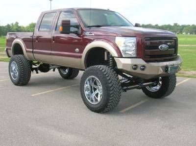 Road Armor - Road Armor 61100Z Front Stealth Winch Bumper with Round Light Holes Ford Super Duty 2011-2014 Raw - Image 3