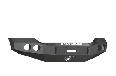 Road Armor - Road Armor 61100B Front Stealth Winch Bumper with Round Light Holes Ford Super Duty 2011-2014 - Image 1