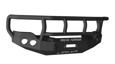Road Armor - Road Armor 61102B Front Stealth Winch Bumper with Round Light Holes + Titan II Guard Ford Super Duty 2011-2016 - Image 2