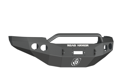 Road Armor - Road Armor 38404B Front Stealth Winch Bumper with Round Light Holes + Pre-Runner Bar GMC Sierra 2500HD/3500 2011-2014 - Image 1