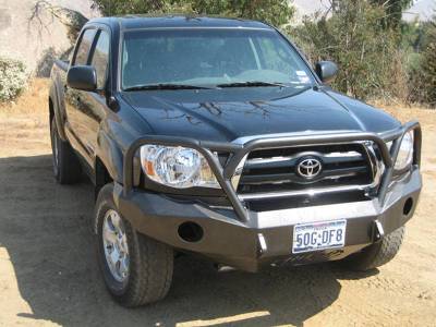 Road Armor - Road Armor 99011B Front Stealth Winch Bumper with Round Light Holes + Aggro Guard Toyota Tacoma 2006-2011 - Image 2