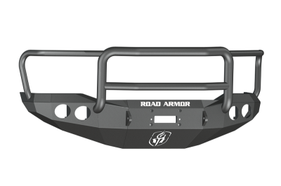 Road Armor - Road Armor 99031B Front Stealth Winch Bumper with Round Lights + Lonestar Guard Toyota Tundra 2007-2013 - Image 1