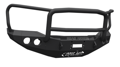 Road Armor - Road Armor 99031B Front Stealth Winch Bumper with Round Lights + Lonestar Guard Toyota Tundra 2007-2013 - Image 3