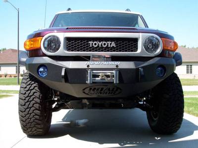 Road Armor - Road Armor FJ800B Front Stealth Winch Bumper with Round Light Holes Toyota Fj Cruiser 2006-2013 - Image 2