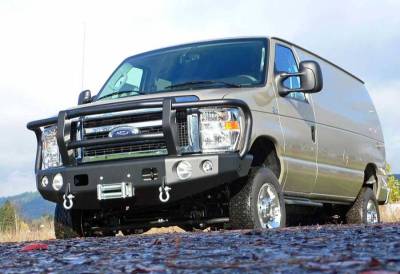 Trail Ready - Trail Ready 13100G Winch Front Bumper with Full Guard Ford E150/E250/E350/E450 1992-2007 - Image 2