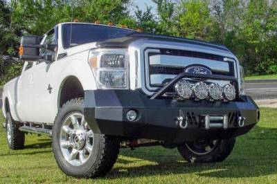 American Built - American Built POF23112 Panther Winch Front Bumper with Push Bar Ford F250/F350 2011-2016 - Image 1