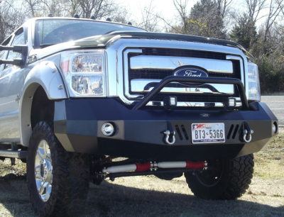 American Built - American Built POF23112 Panther Winch Front Bumper with Push Bar Ford F250/F350 2011-2016 - Image 2