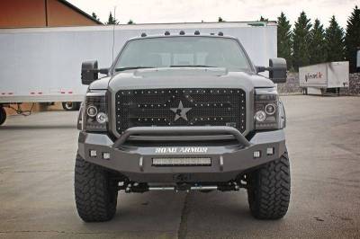 Road Armor - Road Armor 611R0B-NW Front Stealth Non-Winch Bumper with Square Light Holes Ford Super Duty 2011-2016 - Image 4