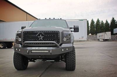 Road Armor - Road Armor 611R0B-NW Front Stealth Non-Winch Bumper with Square Light Holes Ford Super Duty 2011-2016 - Image 5