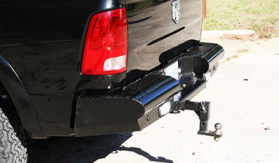 Fab Fours - Fab Fours DR03-T1050-1 Black Steel Rear Bumper Dodge 2500/3500 2003-2009 - Image 2