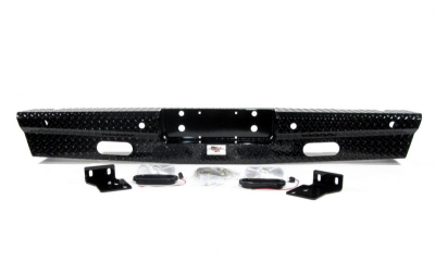 American Built - American Built 3RX23082 Panther Rear Bumper with Lights Chevy Silverado 2500/3500 2011-2014 - Image 3