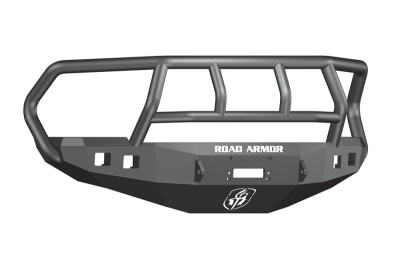 Road Armor - Road Armor 408R2B Front Stealth Winch Bumper with Square Light Holes + Titan II Dodge RAM 2500/3500 2010-2018 - Image 1
