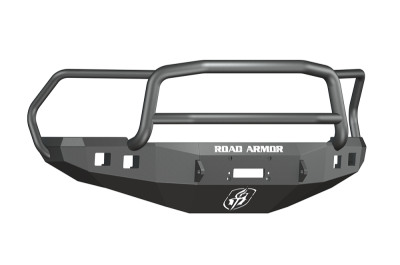 Road Armor - Road Armor 408R5B Front Stealth Winch Bumper with Square Light Holes + Lonestar Guard Dodge RAM 2500/3500 2010-2018 - Image 1