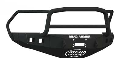 Road Armor - Road Armor 408R5B Front Stealth Winch Bumper with Square Light Holes + Lonestar Guard Dodge RAM 2500/3500 2010-2018 - Image 2