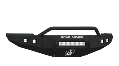 Road Armor - Road Armor 408R4B-NW Front Stealth Non-Winch Bumper with Square Light Holes + Pre-Runner Bar Dodge RAM 2500/3500 2010-2018 - Image 3