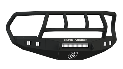 Road Armor - Road Armor 408R2B-NW Front Stealth Non-Winch Bumper with Square Light Holes + Titan Guard Dodge RAM 2500/3500 2010-2018 - Image 2