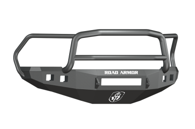 Road Armor - Road Armor 408R5B-NW Front Stealth Non-Winch Bumper with Square Light Holes + Lonestar Guard Dodge RAM 2500/3500 2010-2018 - Image 1