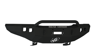 Road Armor - Road Armor 23714B Front Stealth Winch Bumper with Round Light Holes + Pre-Runner Bar GMC Sierra 2500HD/3500 2003-2006 - Image 2