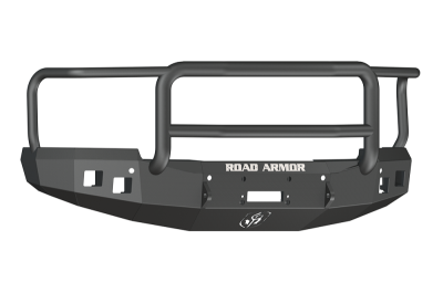 Road Armor - Road Armor 314R5B Front Stealth Winch Bumper with Square Light Holes + Lonestar Guard Chevy Silverado 1500 2014-2015 - Image 1