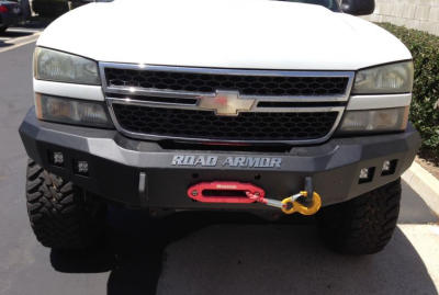 Road Armor - Road Armor 370R0B Front Stealth Winch Bumper with Square Light Holes Chevy Silverado 2500HD/3500 2003-2006 - Image 2