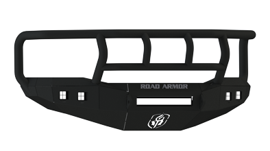 Road Armor - Road Armor 406R2B-NW Front Stealth Non-Winch Bumper with Square Light Holes + Titan Guard Dodge RAM 2500/3500 2006-2009 - Image 2