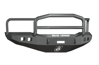 Road Armor - Road Armor 406R5B Front Stealth Winch Bumper with Square Light Holes + Lonestar Guard Dodge RAM 2500/3500 2006-2009 - Image 1