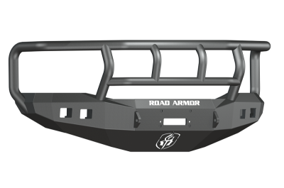 Road Armor - Road Armor 407R2B Front Stealth Winch Bumper with Square Light Holes + Titan II Dodge RAM 1500 2006-2008 - Image 1