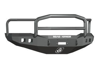 Road Armor - Road Armor 407R5B Front Stealth Winch Bumper with Square Light Holes + Lonestar Guard Dodge RAM 1500 2006-2008 - Image 1