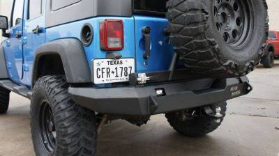 Road Armor - Road Armor 508R0B-TC Rear Stealth Bumper with Tire Carrier 37" Capacity Jeep Wrangler JK 2007-2018 - Image 4
