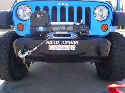 Road Armor - Road Armor 509R0B Front Bumper with Stubby + Single Light Mount Jeep Wrangler JK 2007-2018 - Image 2