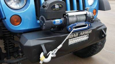 Road Armor - Road Armor 509R0B Front Bumper with Stubby + Single Light Mount Jeep Wrangler JK 2007-2018 - Image 4