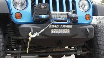 Road Armor - Road Armor 509R0B Front Bumper with Stubby + Single Light Mount Jeep Wrangler JK 2007-2018 - Image 5