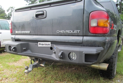 Hammerhead Bumpers - Hammerhead 600-56-0120 Rear Bumper without Sensors Chevy Silverado 1500 1999-2006 Step Side - Image 2