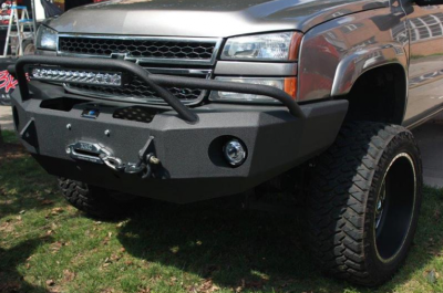 Hammerhead Bumpers - Hammerhead 600-56-0135 Winch Front Bumper with Pre-Runner Guard Chevy Silverado 2500HD/3500 2003-2006 - Image 2