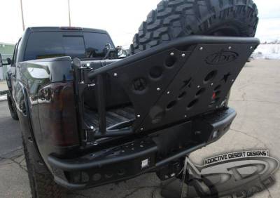 Addictive Desert Designs - ADD R2923012801NA Dimple Rear Bumper no Sensors Chevy Silverado 2500HD/3500 2011-2014 - Image 1