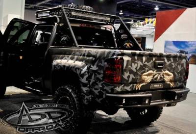 Addictive Desert Designs - ADD R4223012801NA Dimple "R" Rear Bumper GMC Sierra 1500 2014-2015 - Image 1