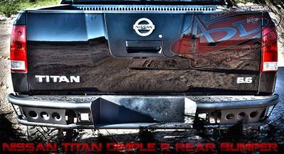 Addictive Desert Designs - ADD R9022912801NA Dimple "R" Rear Bumper Nissan Titan 2005-2013 - Image 3