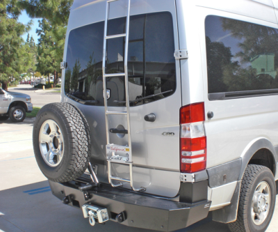 Aluminess - Aluminess 210284.1 Rear Bumper without Guard or Swing Arms Dodge Sprinter 2007-2013 - Image 4