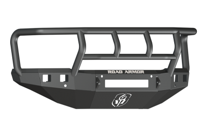 Road Armor - Road Armor 315R2B-NW Front Stealth Non-Winch Bumper with Square Light Holes + Grille Guard Chevy Silverado 2500HD/3500 2015-2019 - Image 1