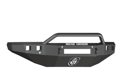 Road Armor - Road Armor 315R4B-NW Front Stealth Non-Winch Bumper with Square Light Holes + Pre-Runner Bar Chevy Silverado 2500HD/3500 2015-2019 - Image 1
