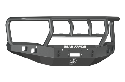 Road Armor - Road Armor 214R2B Front Stealth Winch Bumper with Square Light Holes + Titan II GMC Sierra 1500 2014-2015 - Image 1