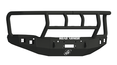 Road Armor - Road Armor 214R2B Front Stealth Winch Bumper with Square Light Holes + Titan II GMC Sierra 1500 2014-2015 - Image 2