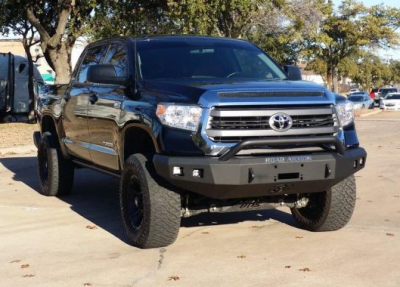 Road Armor - Road Armor 914R4B Front Stealth Winch Bumper with Square Light Holes + Pre-Runner Bar Toyota Tundra 2014-2018 - Image 2