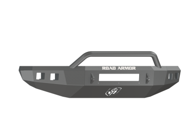 Road Armor - Road Armor 914R4B-NW Front Stealth Non-Winch Bumper with Square Light Holes + Pre-Runner Bar Toyota Tundra 2014-2018 - Image 1