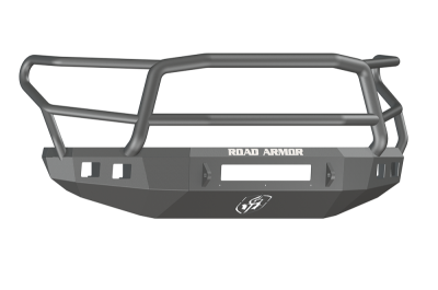 Road Armor - Road Armor 914R5B-NW Front Stealth Non-Winch Bumper with Square Light Holes + Lonestar Guard Toyota Tundra 2014-2018 - Image 1