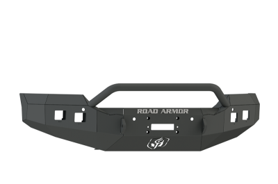 Road Armor - Road Armor 215R4B Front Stealth Winch Bumper with Square Light Holes + Pre-Runner Bar GMC Sierra 2500HD/3500 2015-2019 - Image 1